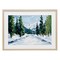 Stupell Industries Snowy Tall Tree Pass Framed Print Under Glass, design by Petal Prints Design